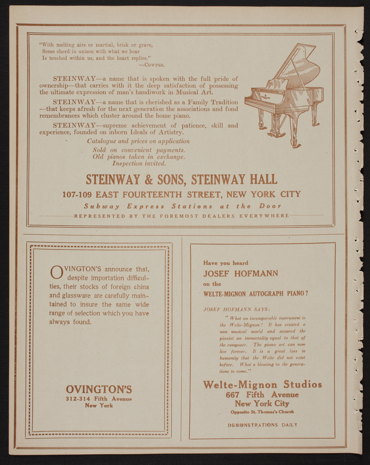 Meeting: The Humanitarian Cult, May 27, 1918, program page 4