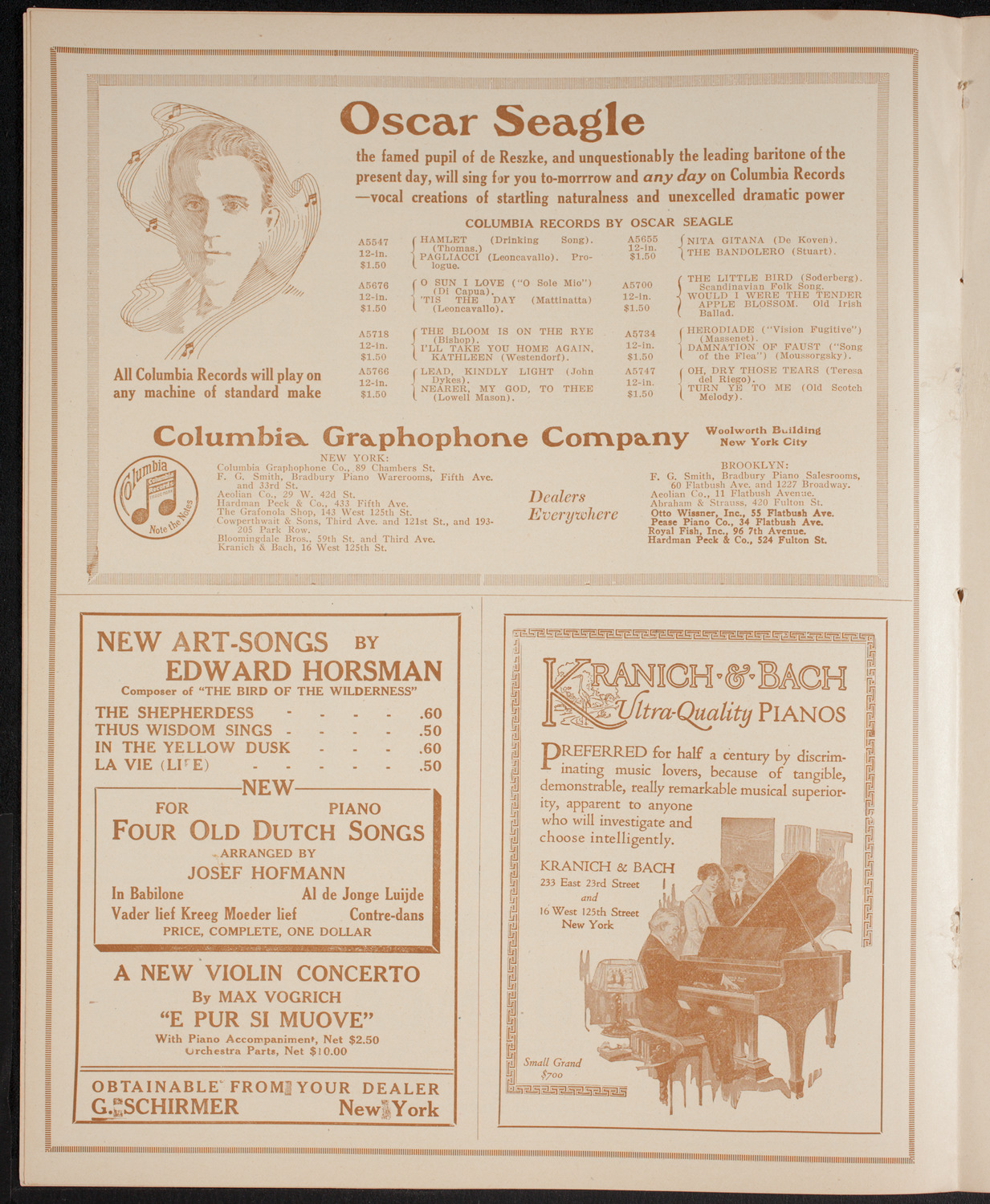 Tsingtau Symphony Orchestra, February 21, 1916, program page 6