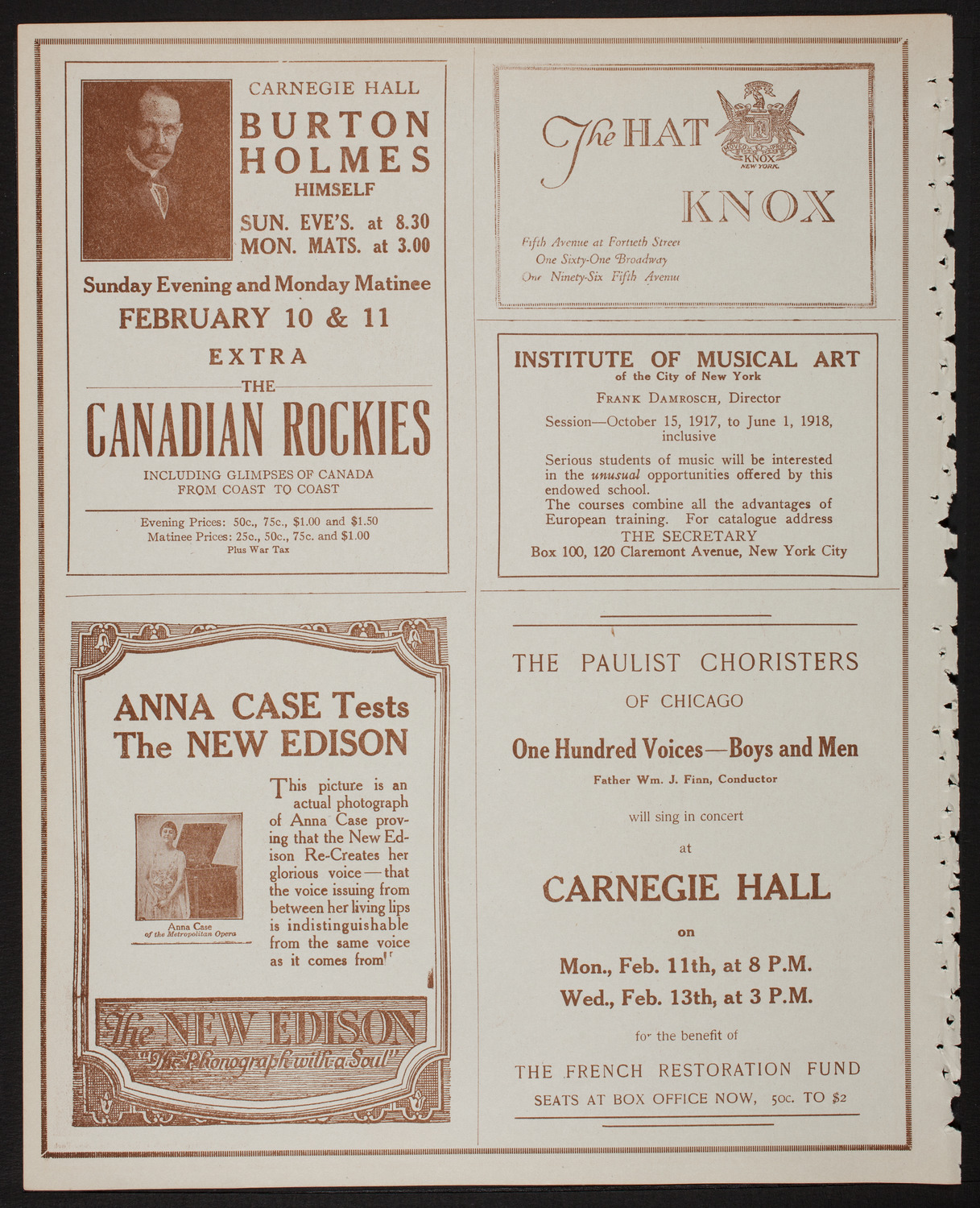 New York Symphony Orchestra, February 6, 1918, program page 2