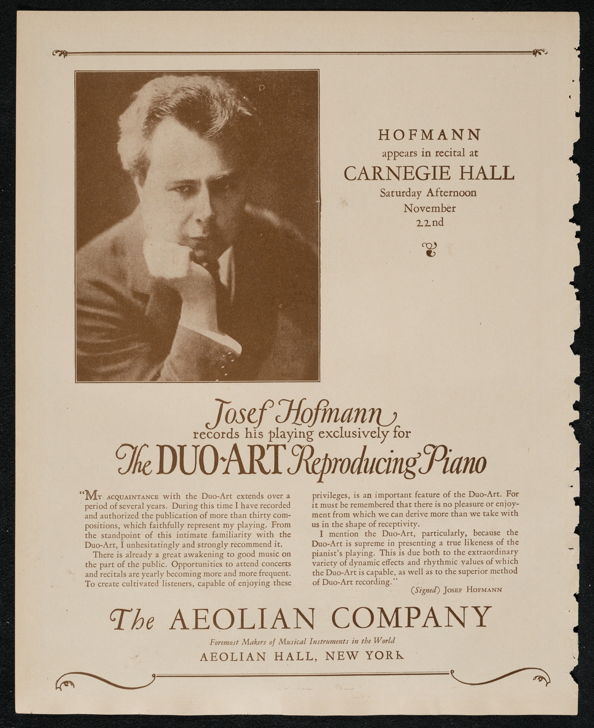 Oratorio Society of New York, November 19, 1924, program page 2