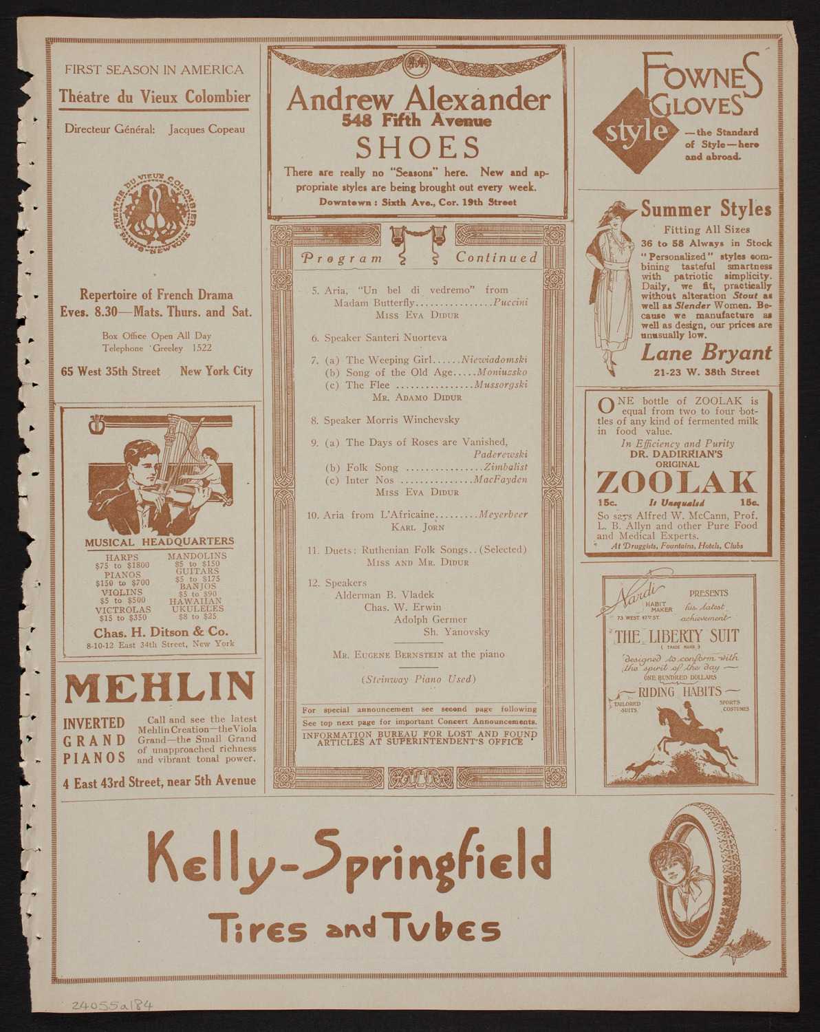 Karl Marx 100th Anniversary Celebration, May 5, 1918, program page 7
