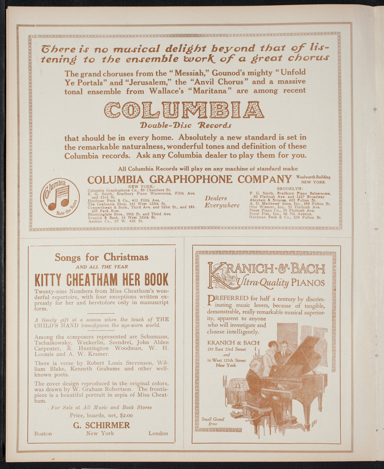 Fritz Kreisler, Violin, December 12, 1915, program page 6