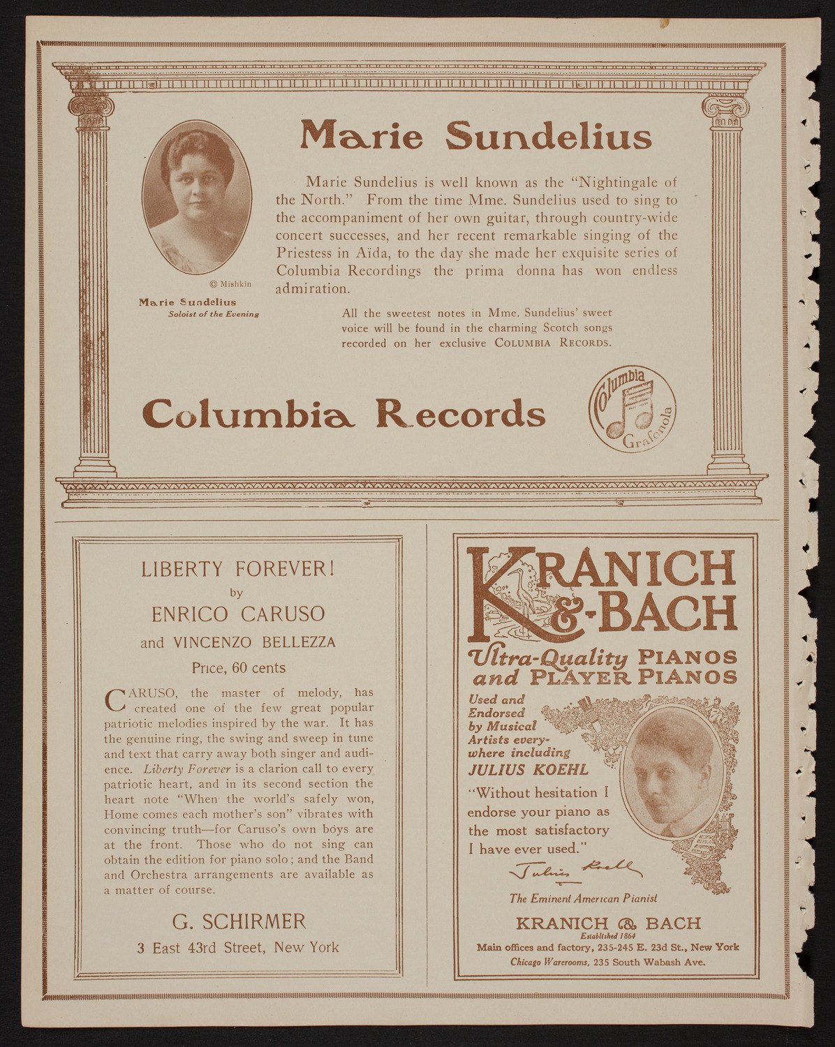 Swedish Singing Society Lyran, May 12, 1918, program page 6
