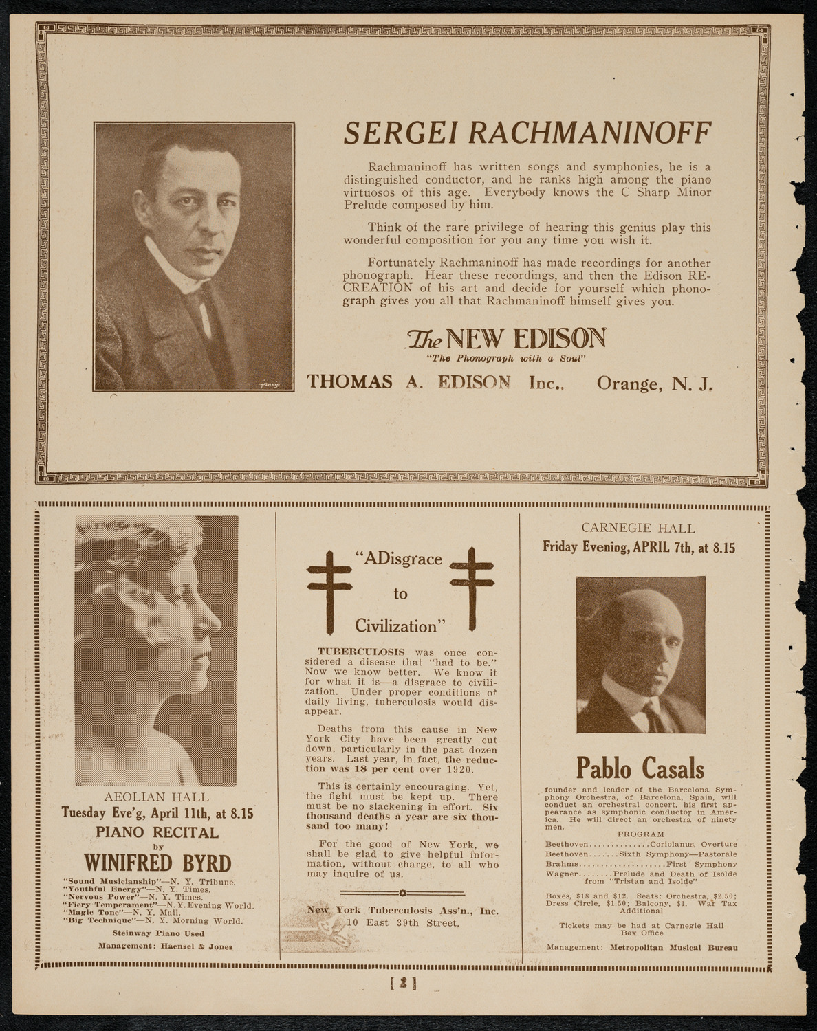 Negro Singing Society/ Benefit: Manassas Industrial School, April 3, 1922, program page 2