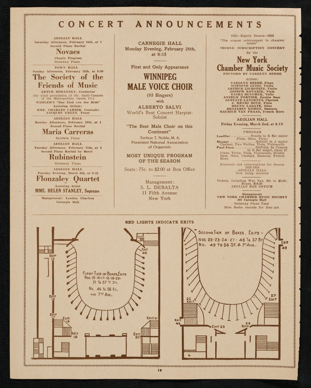 Patriotic Celebration to Commemorate the Birthday of George Washington, February 22, 1923, program page 10