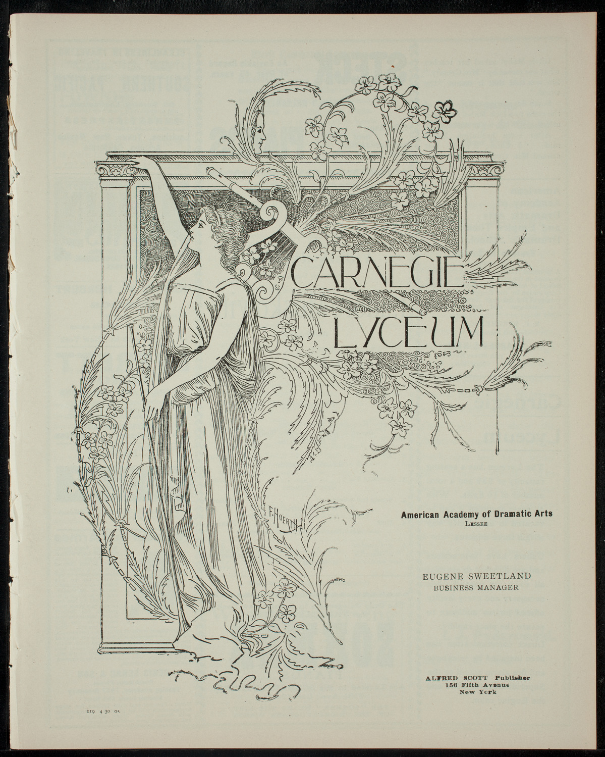 Violin Recital by Pupils of Isidore Moskowitz, April 30, 1905, program page 1