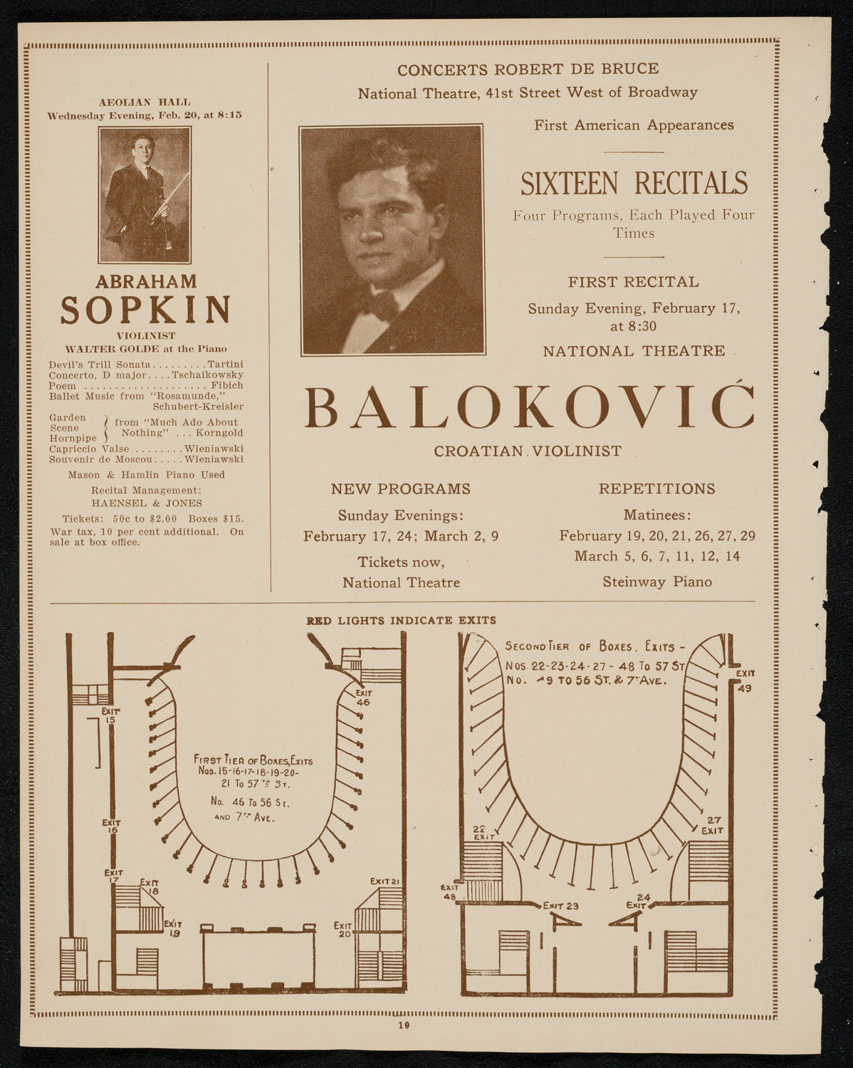 Lecture-Concert by Dr. G. Arthur Gayer, Mme. Wolf Rashkis, Alfredo Oswald, and Sepp Morscher, February 9, 1924, program page 10