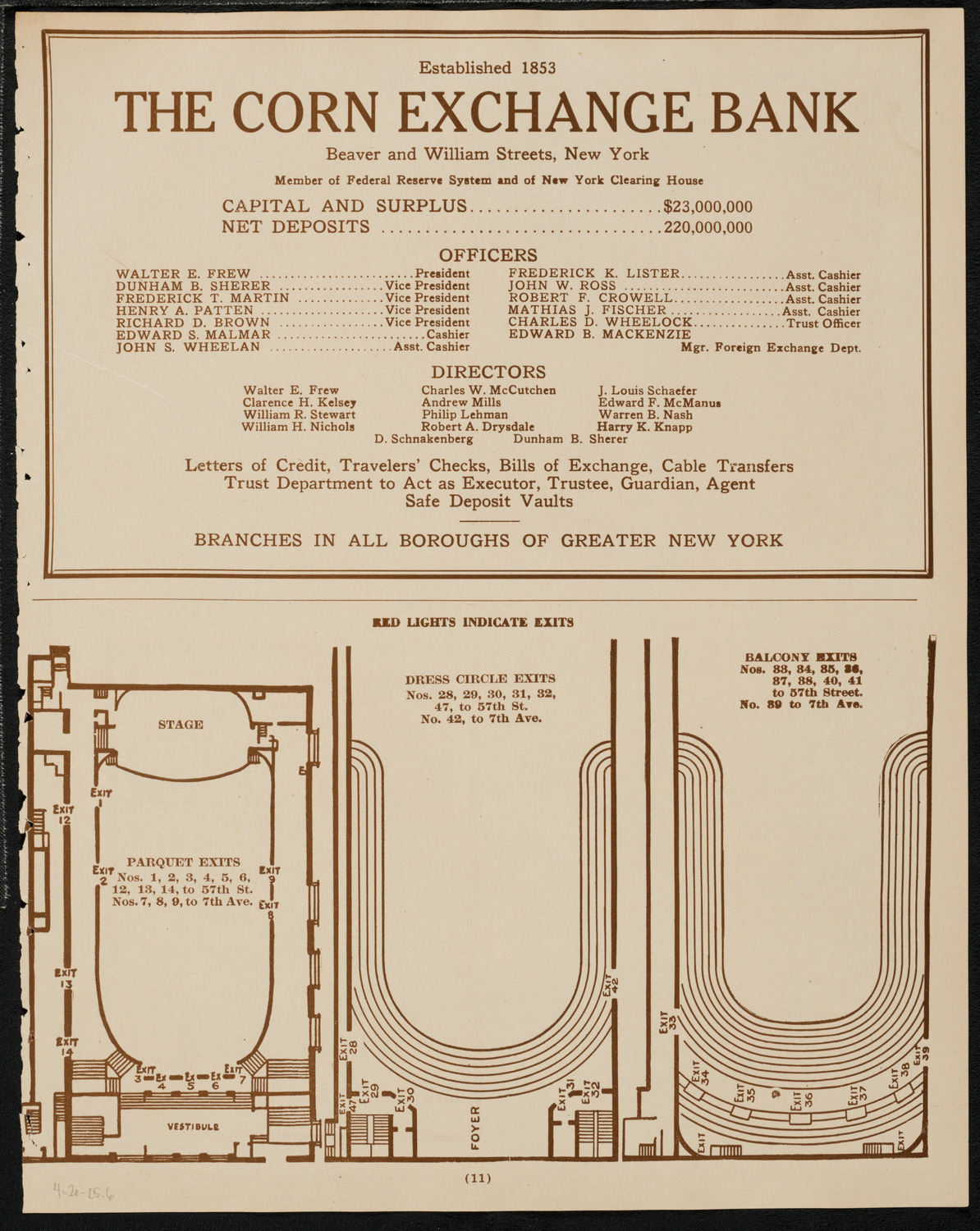 New York Philharmonic, April 2, 1925, program page 11