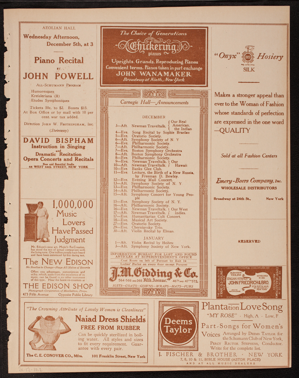 Newman Traveltalks: Our Real American -- The Indian, December 2, 1917, program page 3