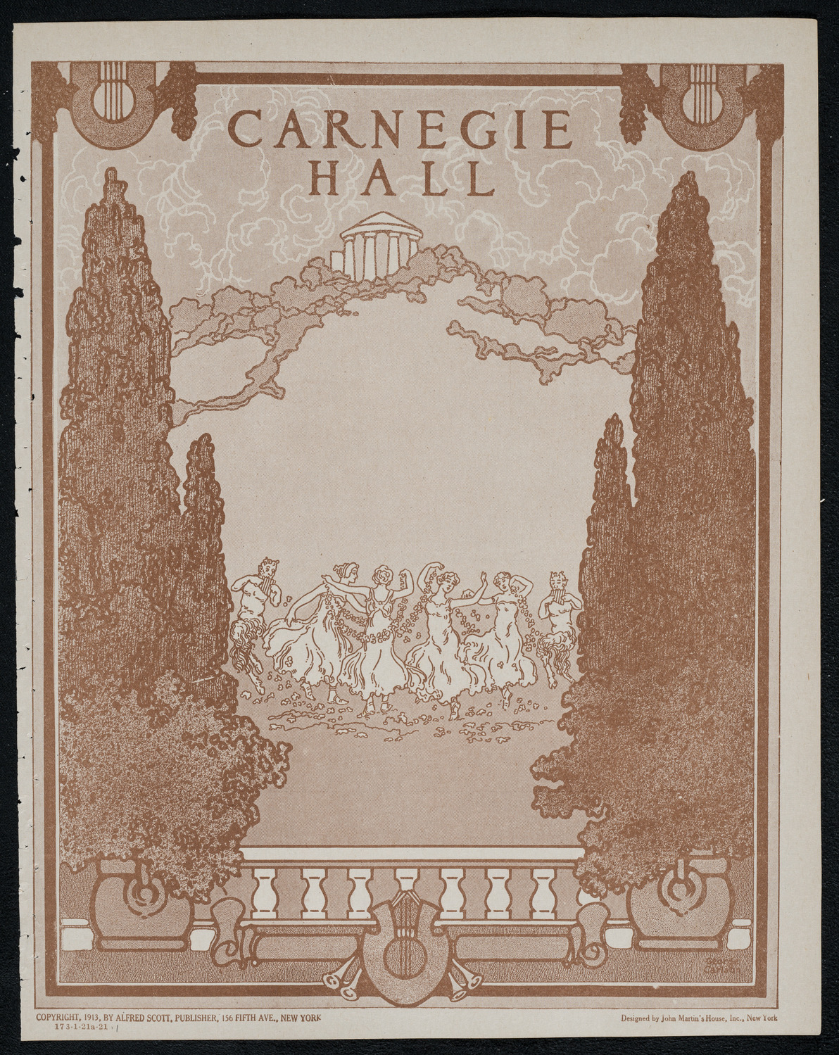 New York Philharmonic, January 21, 1921, program page 1