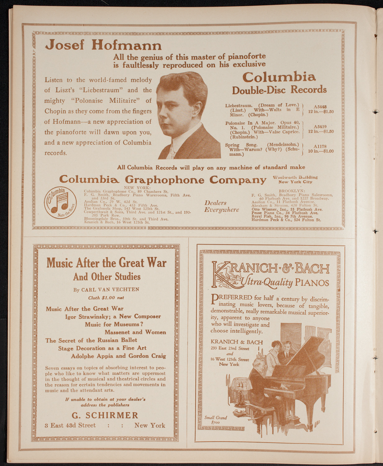Lecture by Captain Granville Fortescue, January 19, 1916, program page 6