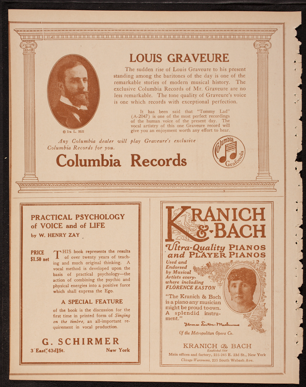 Lecture by Freeman D. Bewley, December 11, 1917, program page 6