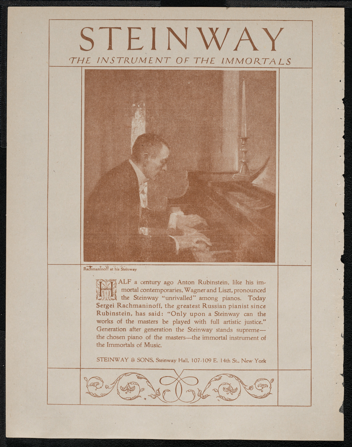 National Symphony Orchestra, February 27, 1921, program page 4