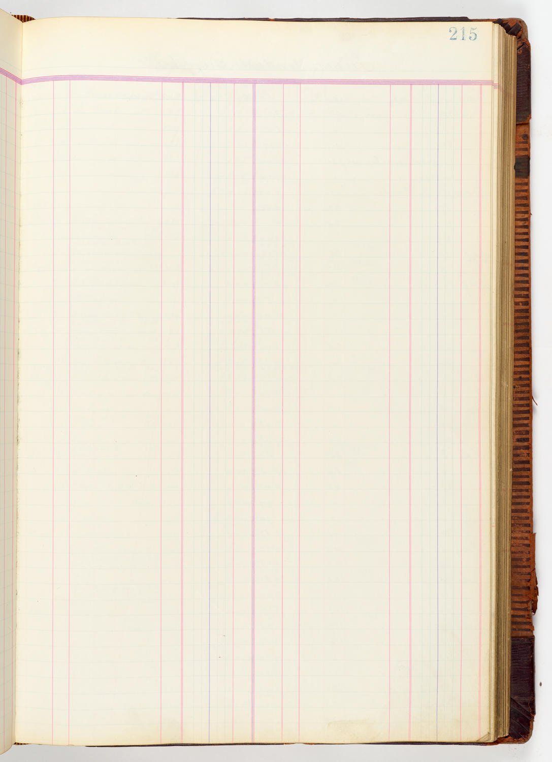 Music Hall Accounting Ledger, volume 3, page 215