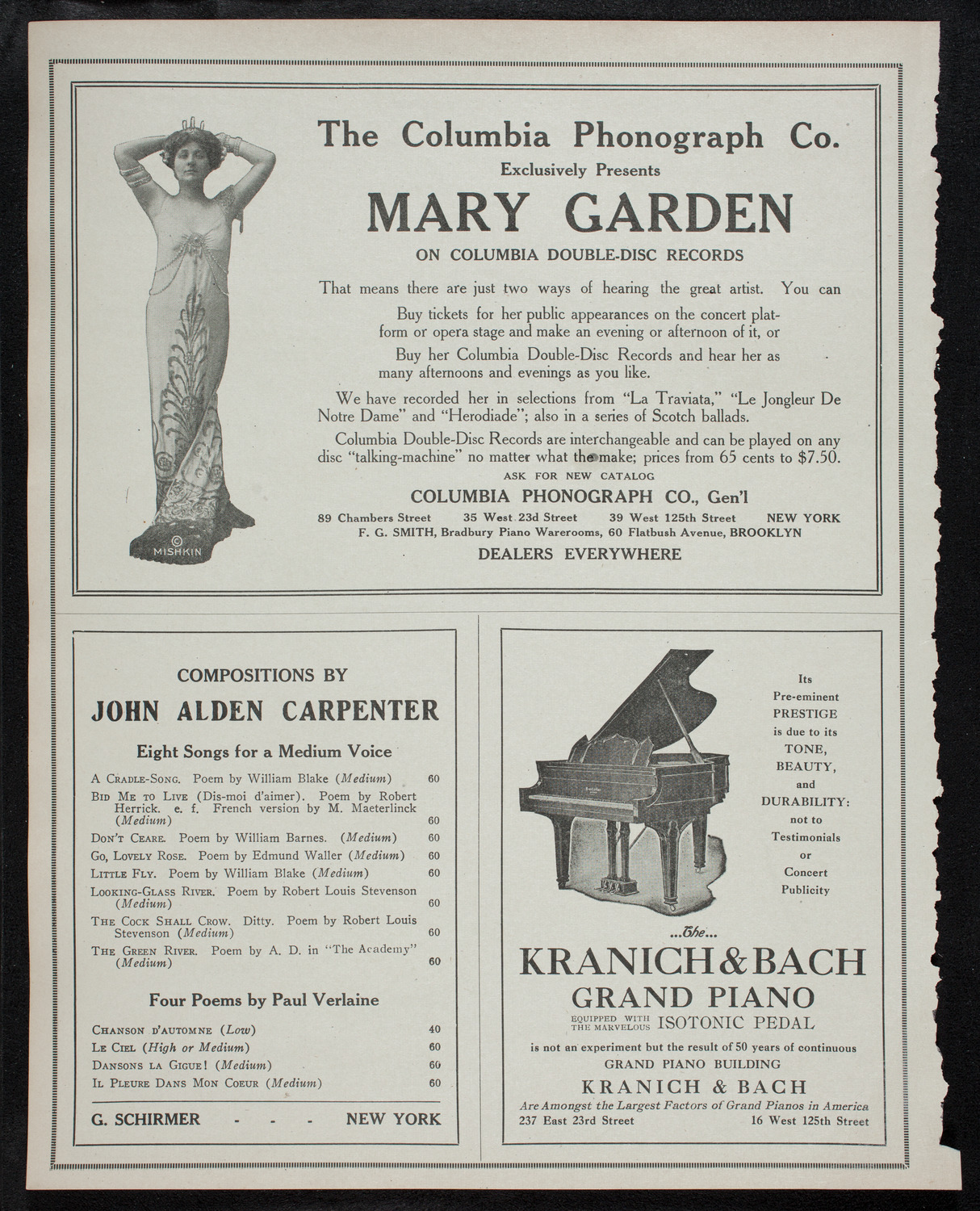 Volpe Symphony Society of New York, November 26, 1912, program page 6