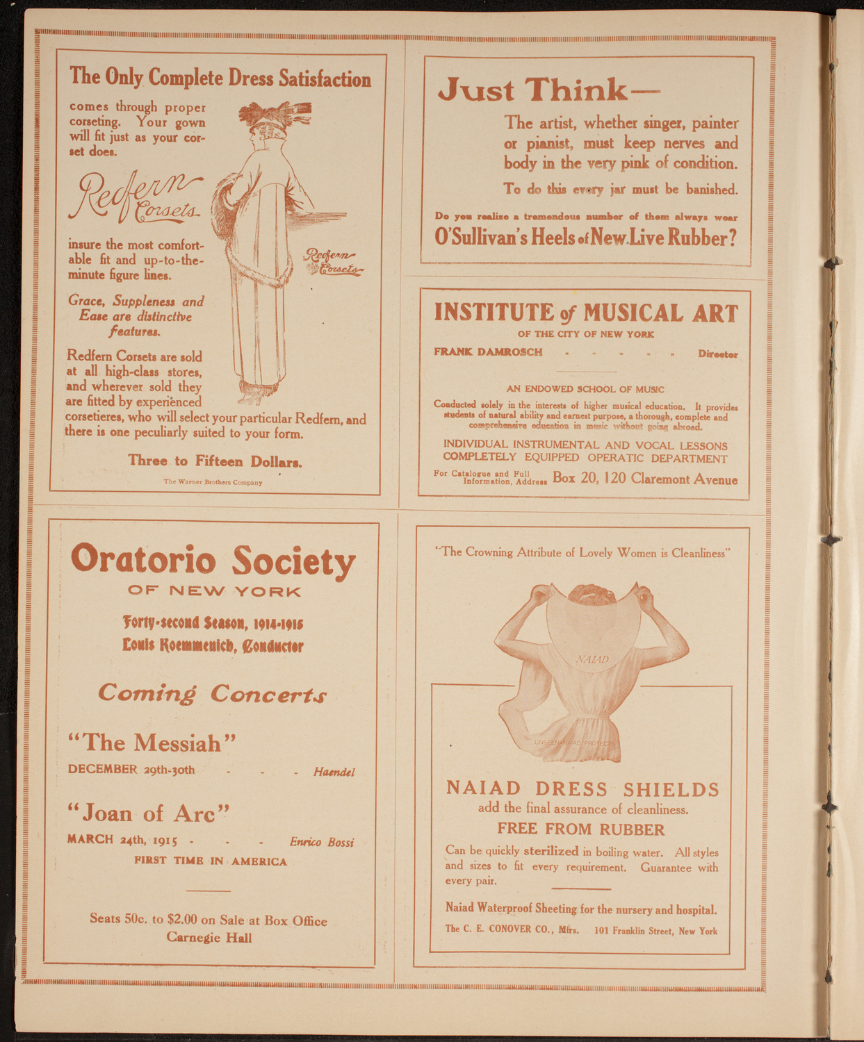 New York Philharmonic, December 18, 1914, program page 2