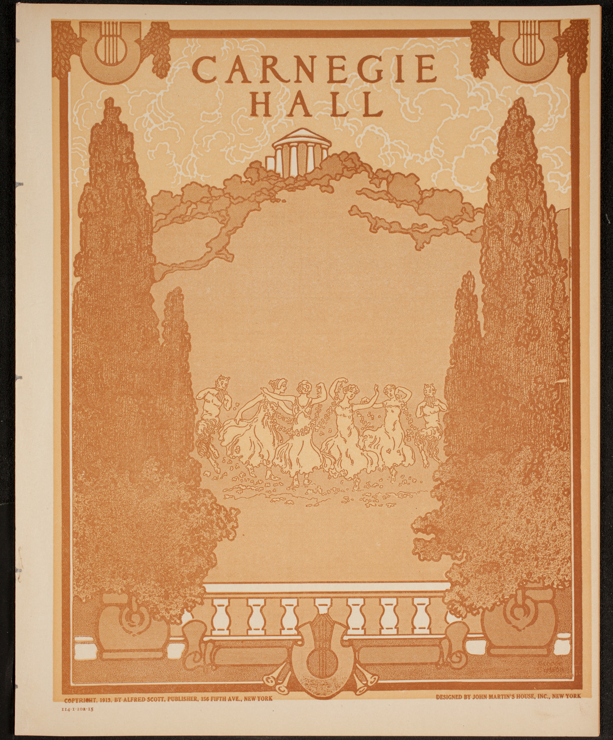 New York Symphony Orchestra, February 10, 1915, program page 1