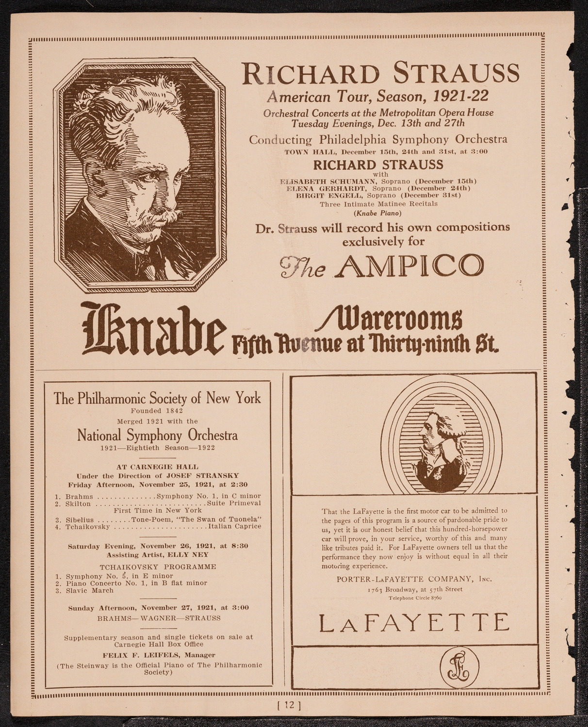 The Open Door—A Negro Pageant with Music, November 22, 1921, program page 12
