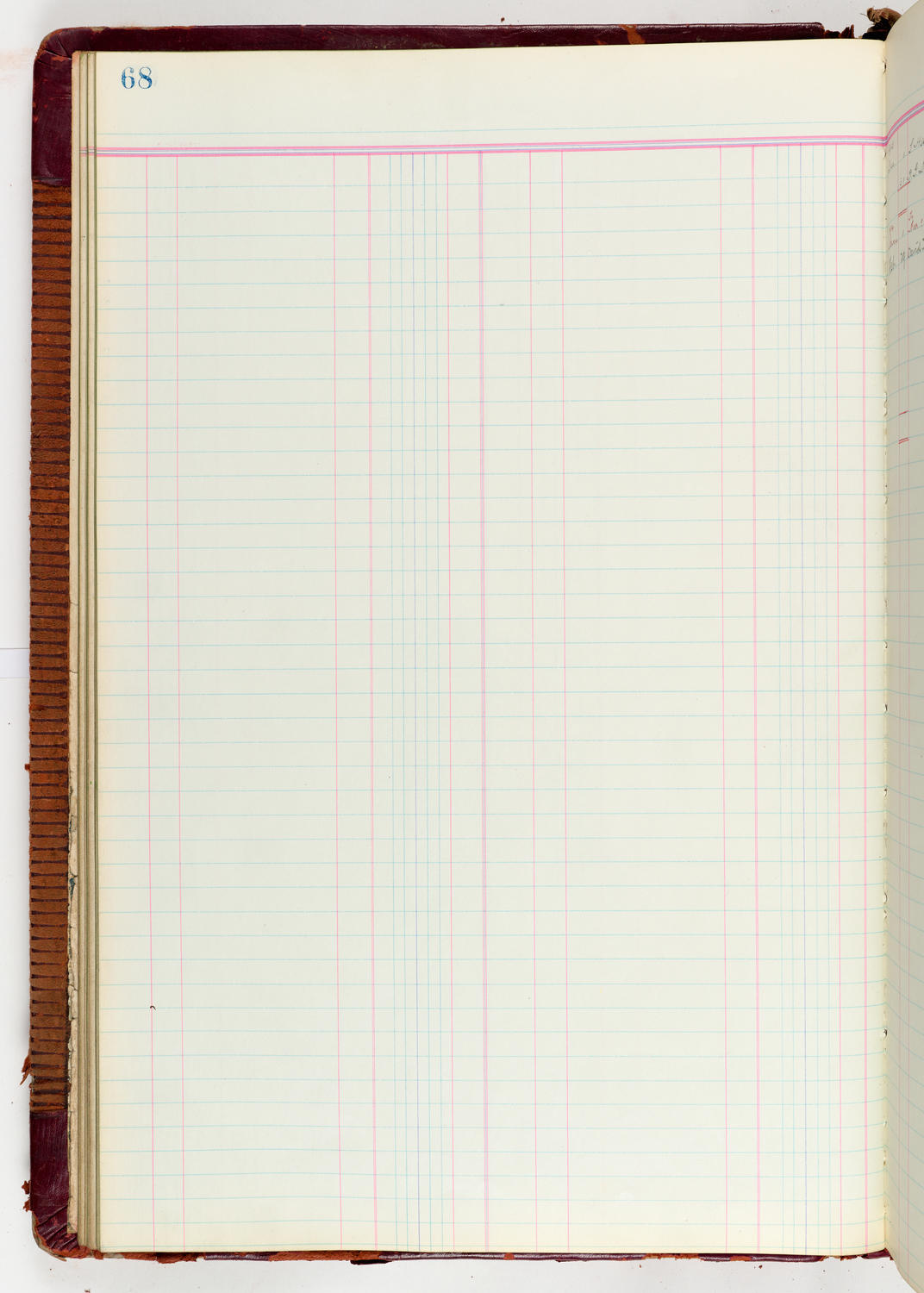 Music Hall Accounting Ledger Journal, volume 6, page 68