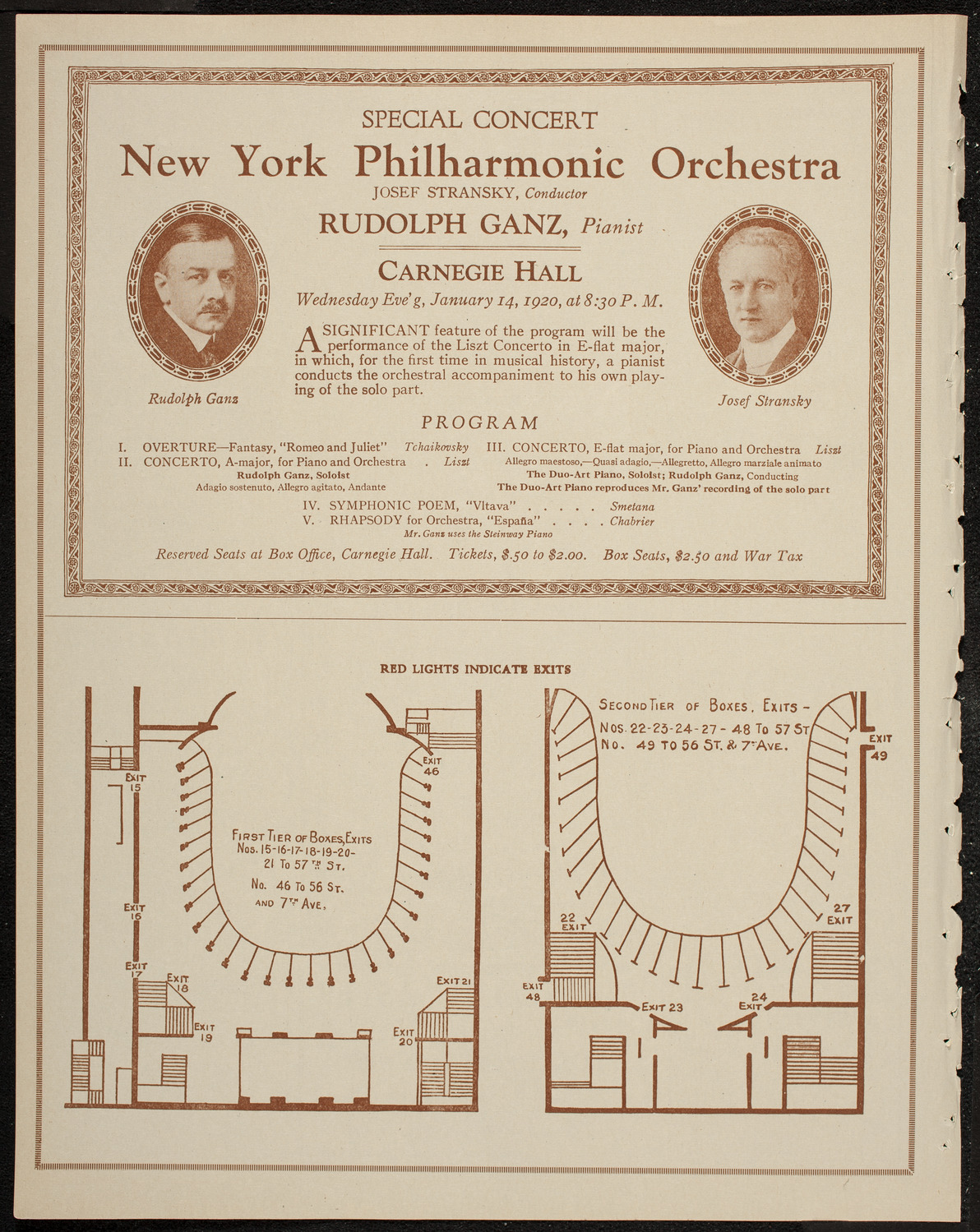 Lecture by Major Arthur Bles, January 12, 1920, program page 10