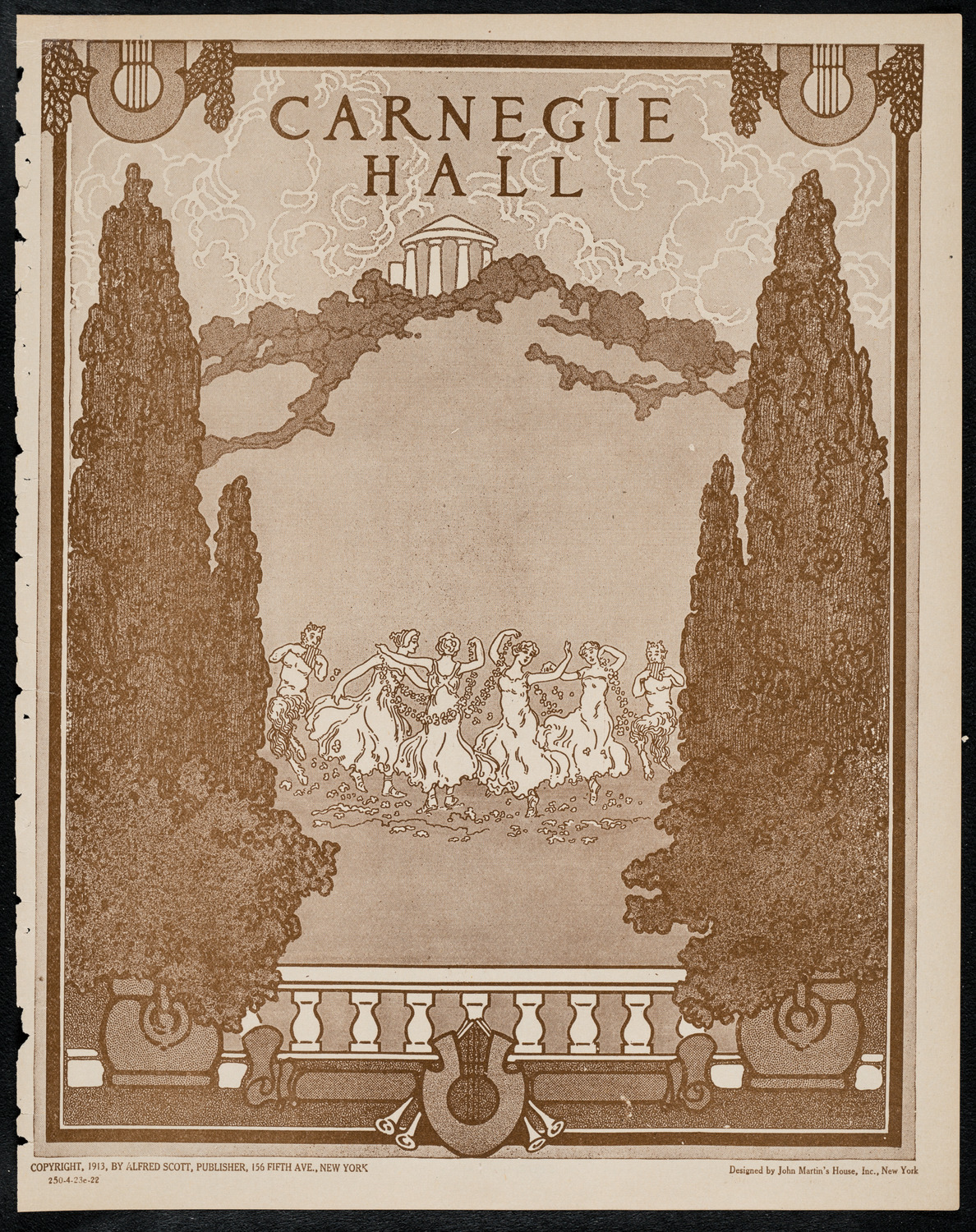 Fritz Kreisler, Violin, April 23, 1922, program page 1