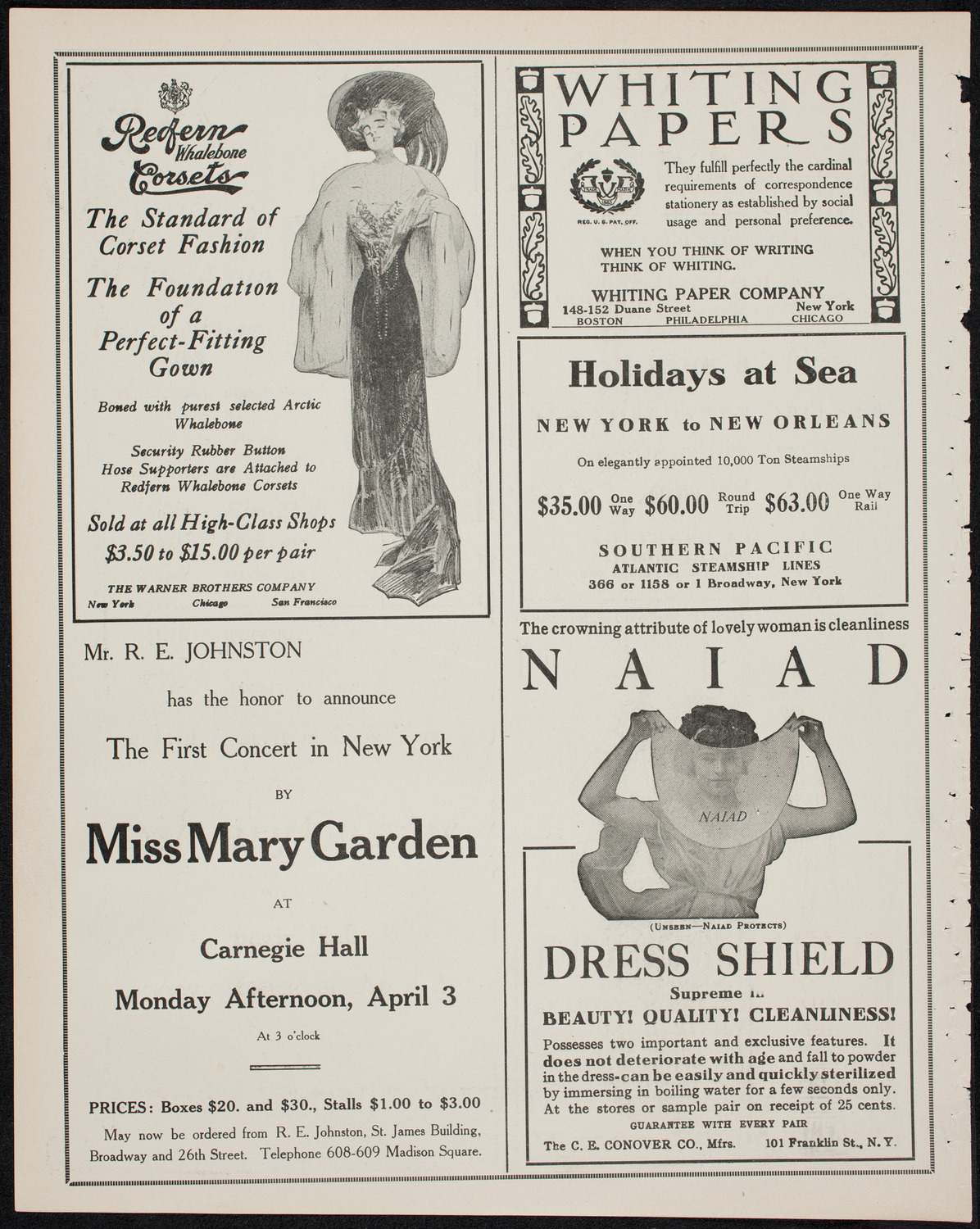 MacDowell Chorus, March 3, 1911, program page 2