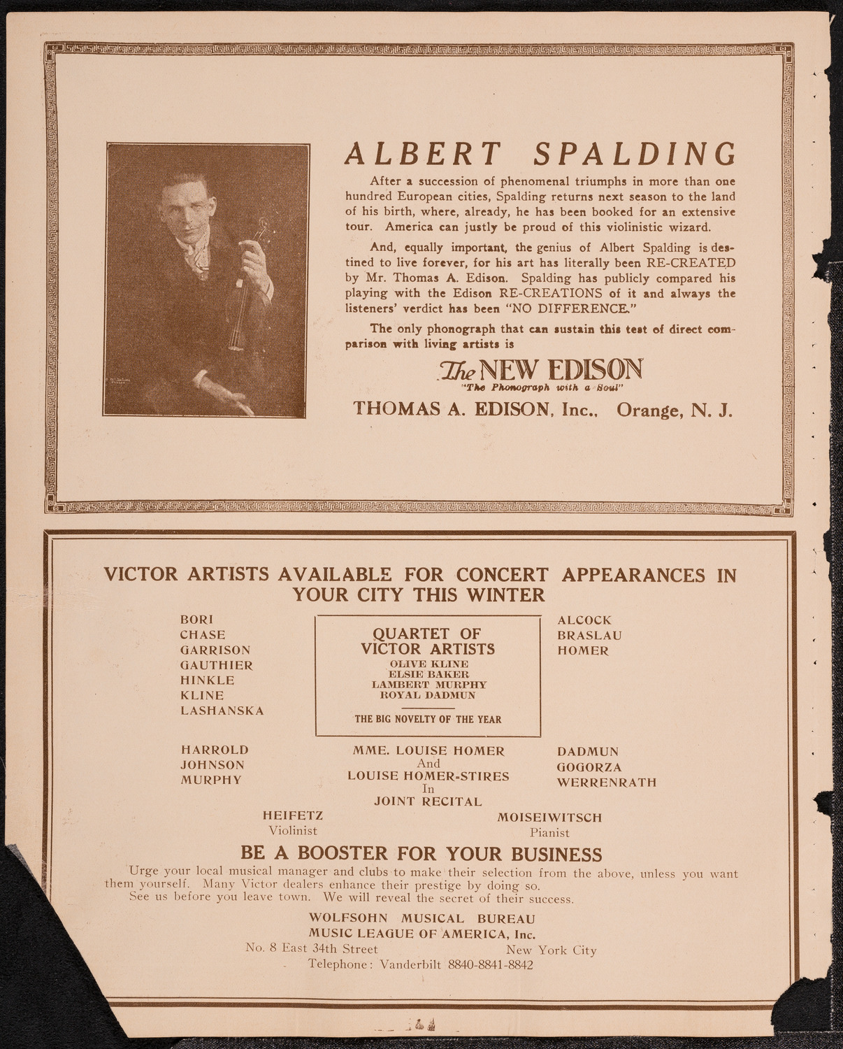 Victor Talking Machine Company, June 5, 1922, program page 2