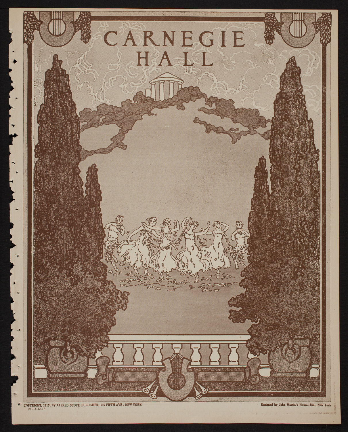 New Choral Society of New York, April 4, 1918, program page 1