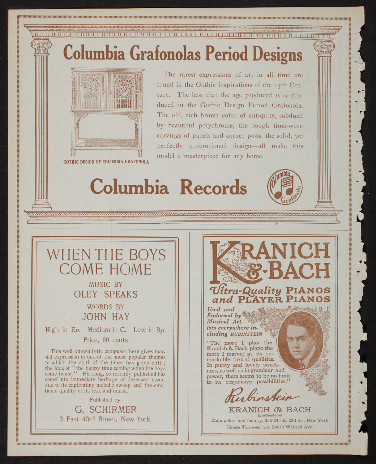 New York Symphony Orchestra, February 15, 1918, program page 6