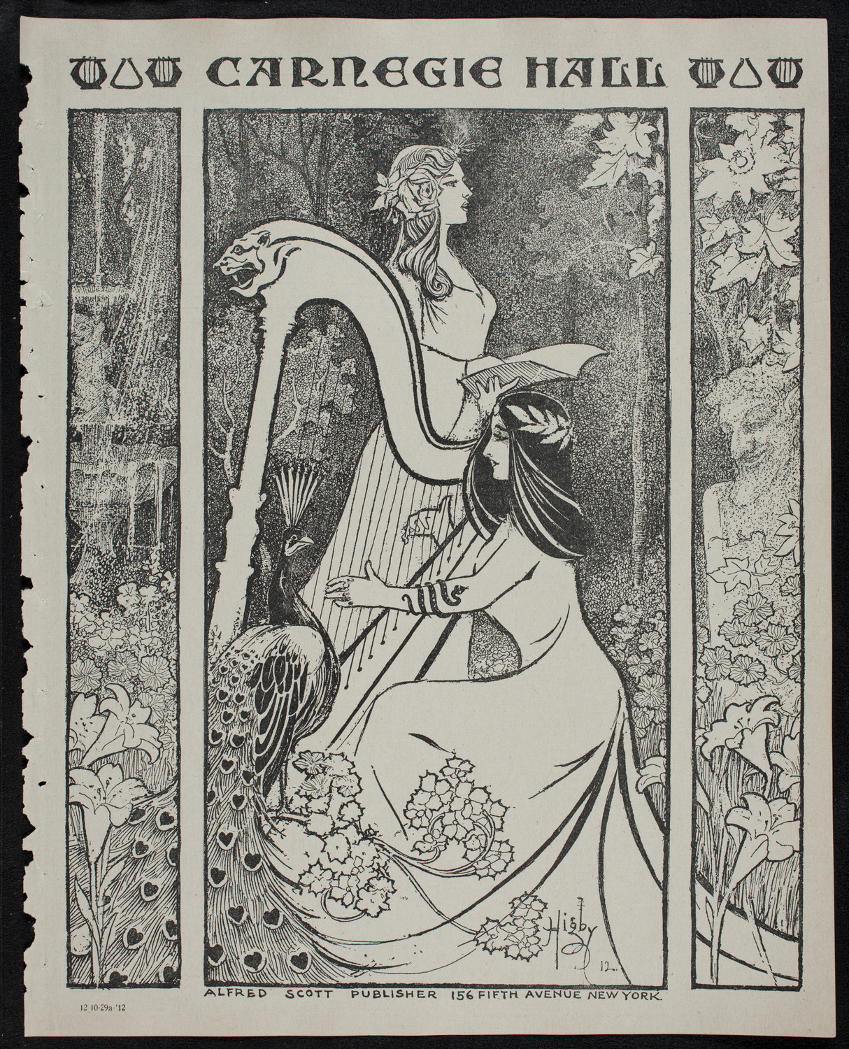 Marcella Sembrich, Soprano, October 29, 1912, program page 1