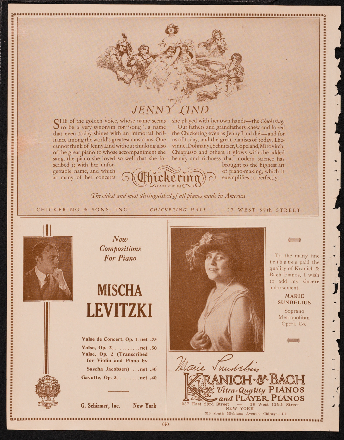 New York Philharmonic, February 19, 1925, program page 6