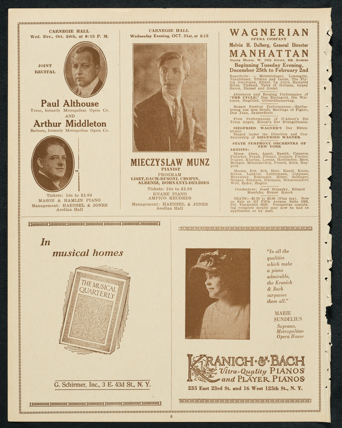 Meeting: American Jewish Congress, October 14, 1923, program page 6