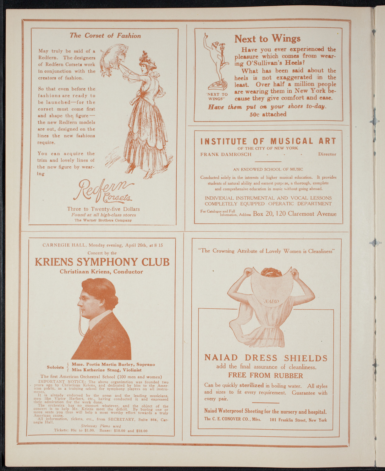 Benefit: St. Andrew's One-Cent Coffee Stands, April 22, 1915, program page 2