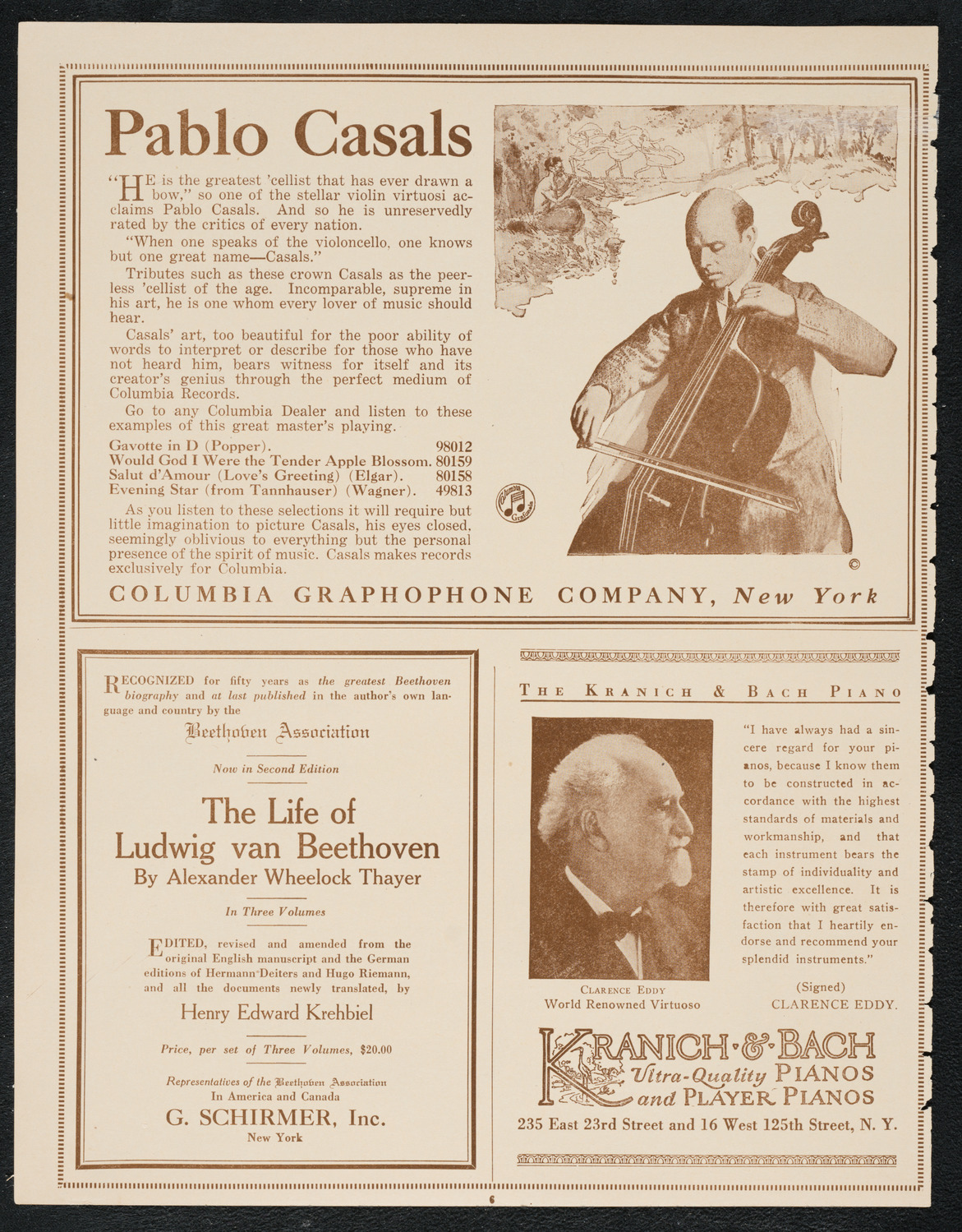 Isa Kremer, Soprano, December 31, 1922, program page 6