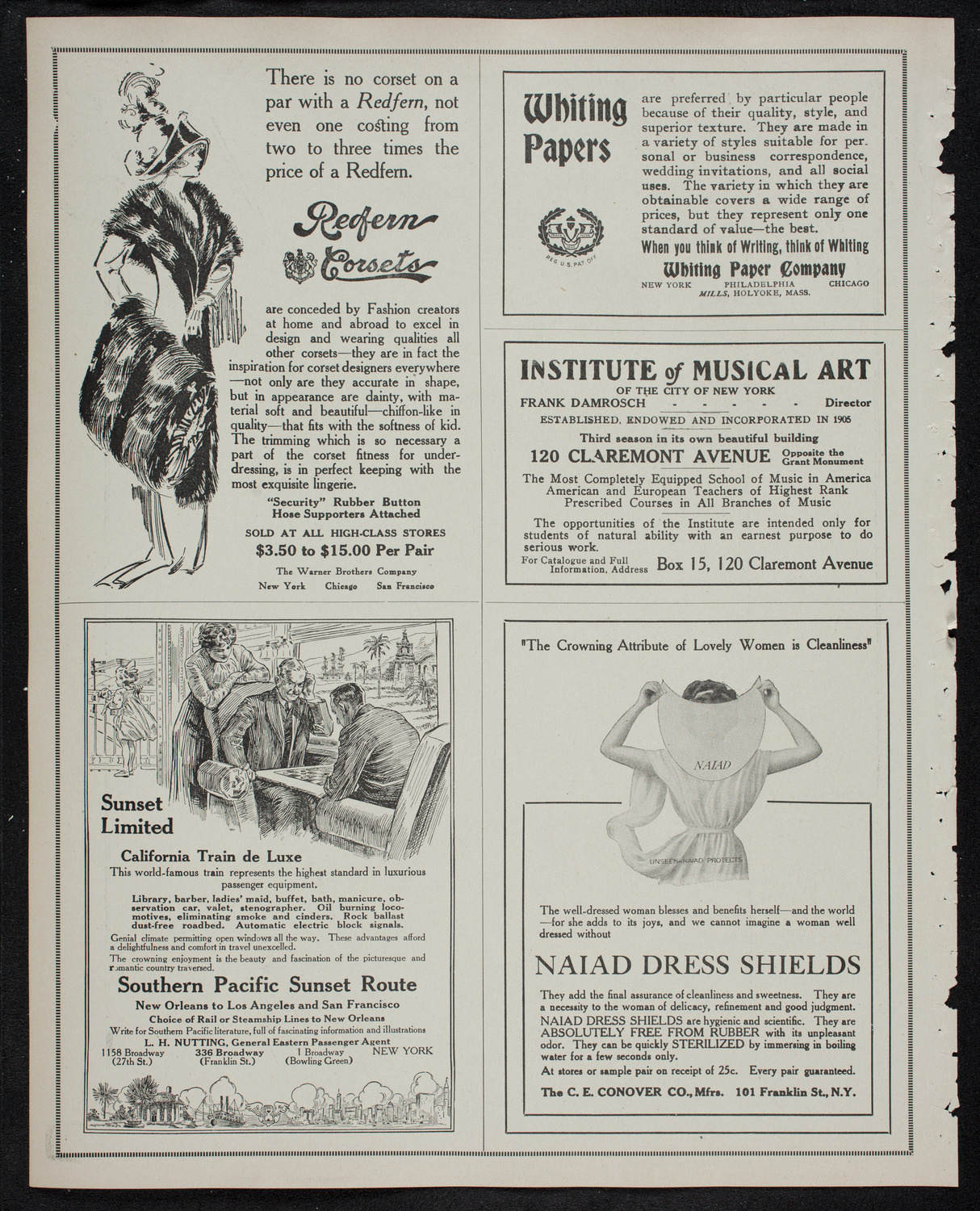 New York Philharmonic, December 22, 1912, program page 2