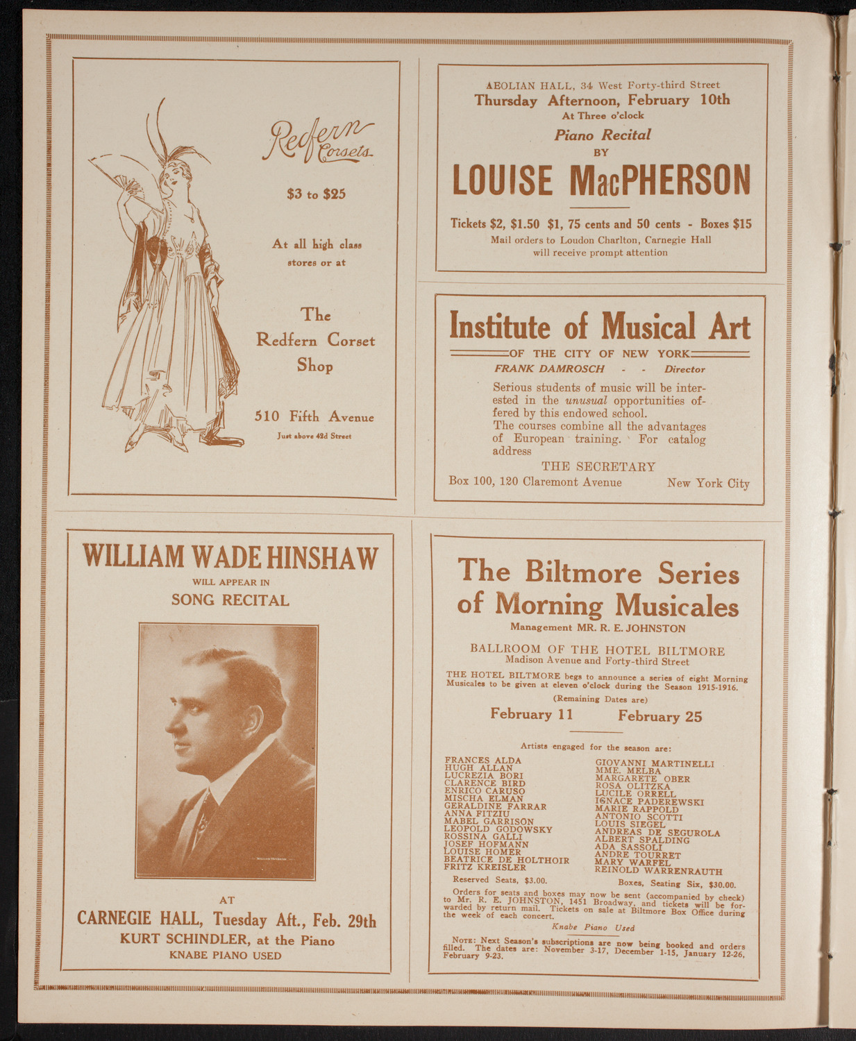 Burton Holmes Travelogue: The Panama Pacific Exposition, February 6, 1916, program page 2