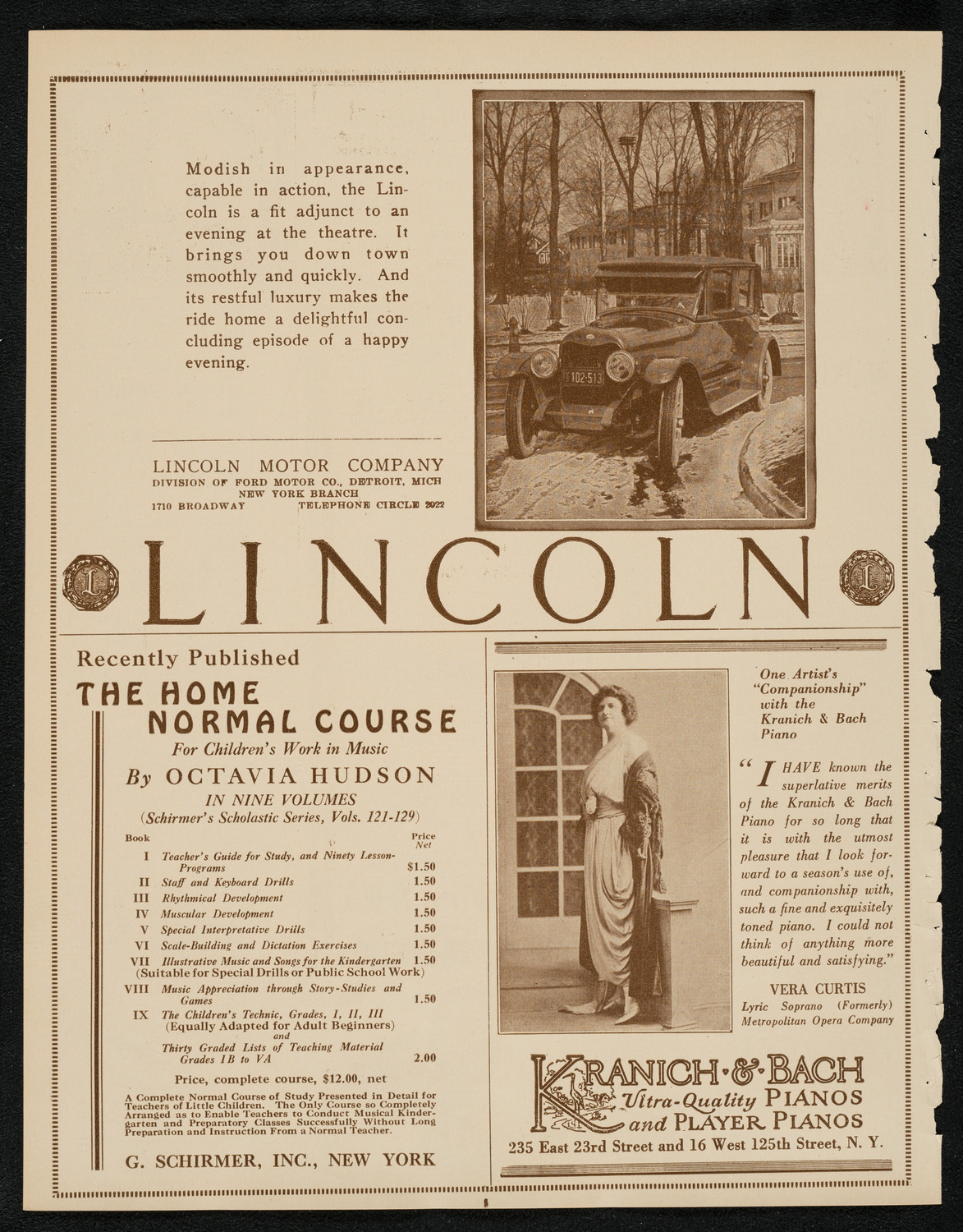 New York Philharmonic, March 20, 1924, program page 6