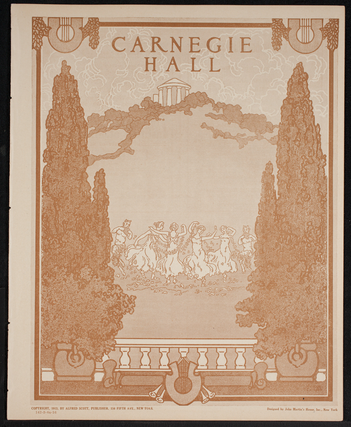 New York Symphony Orchestra, March 4, 1916, program page 1
