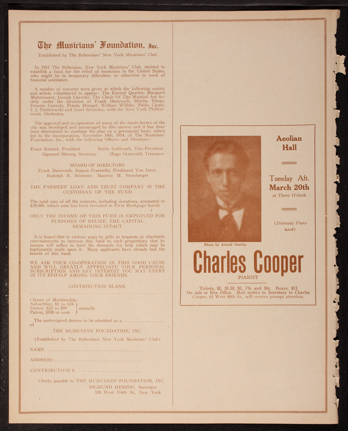 The Civic Forum, March 7, 1917, program page 10