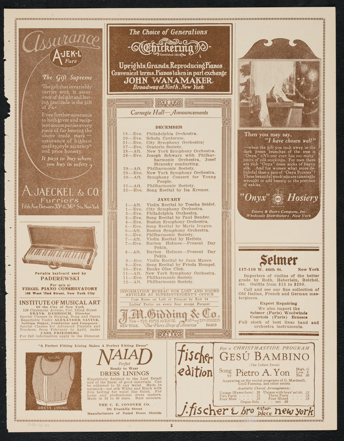 Newman Traveltalks: Sudan to Cairo, December 17, 1922, program page 3