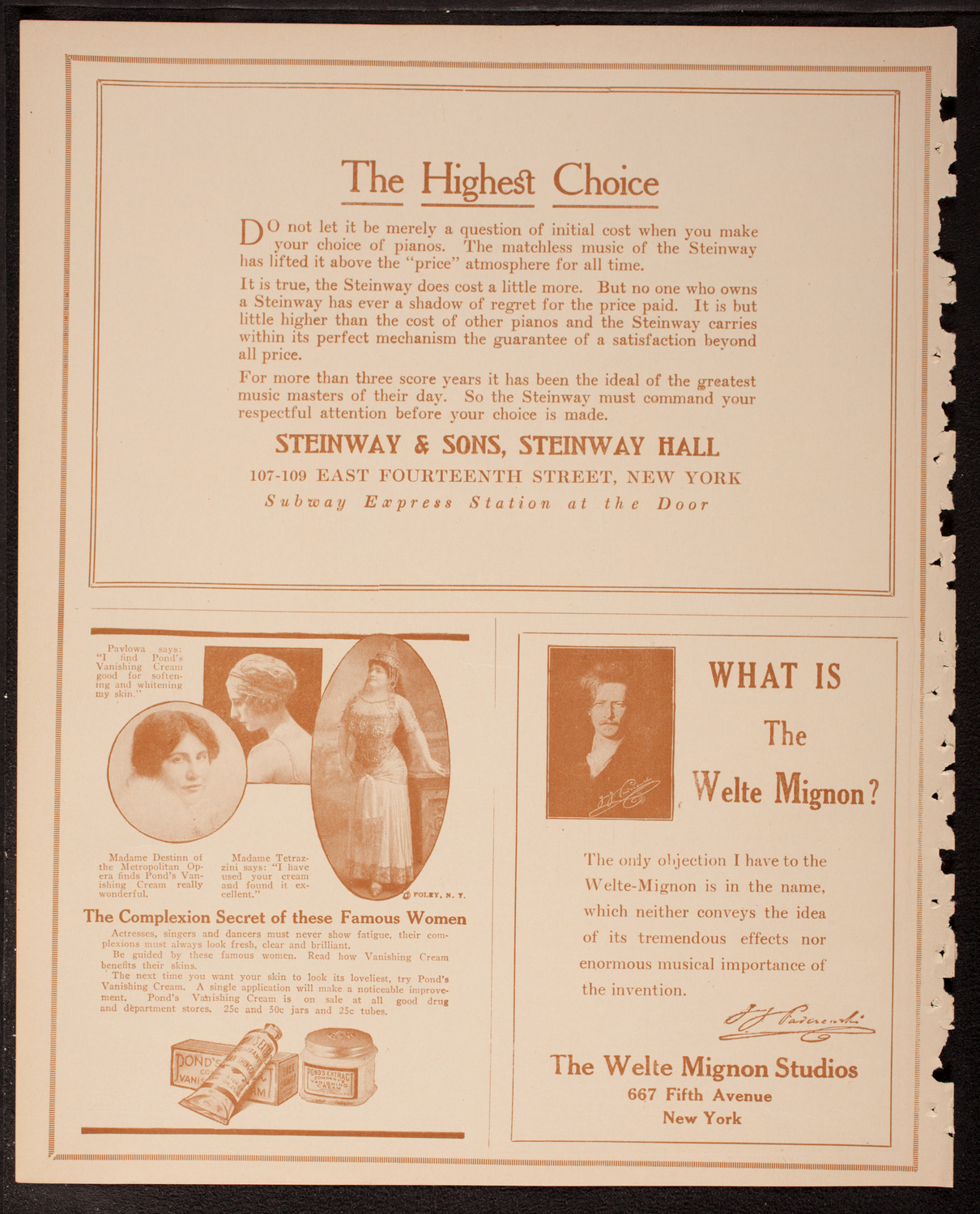 The Civic Forum, April 3, 1917, program page 4