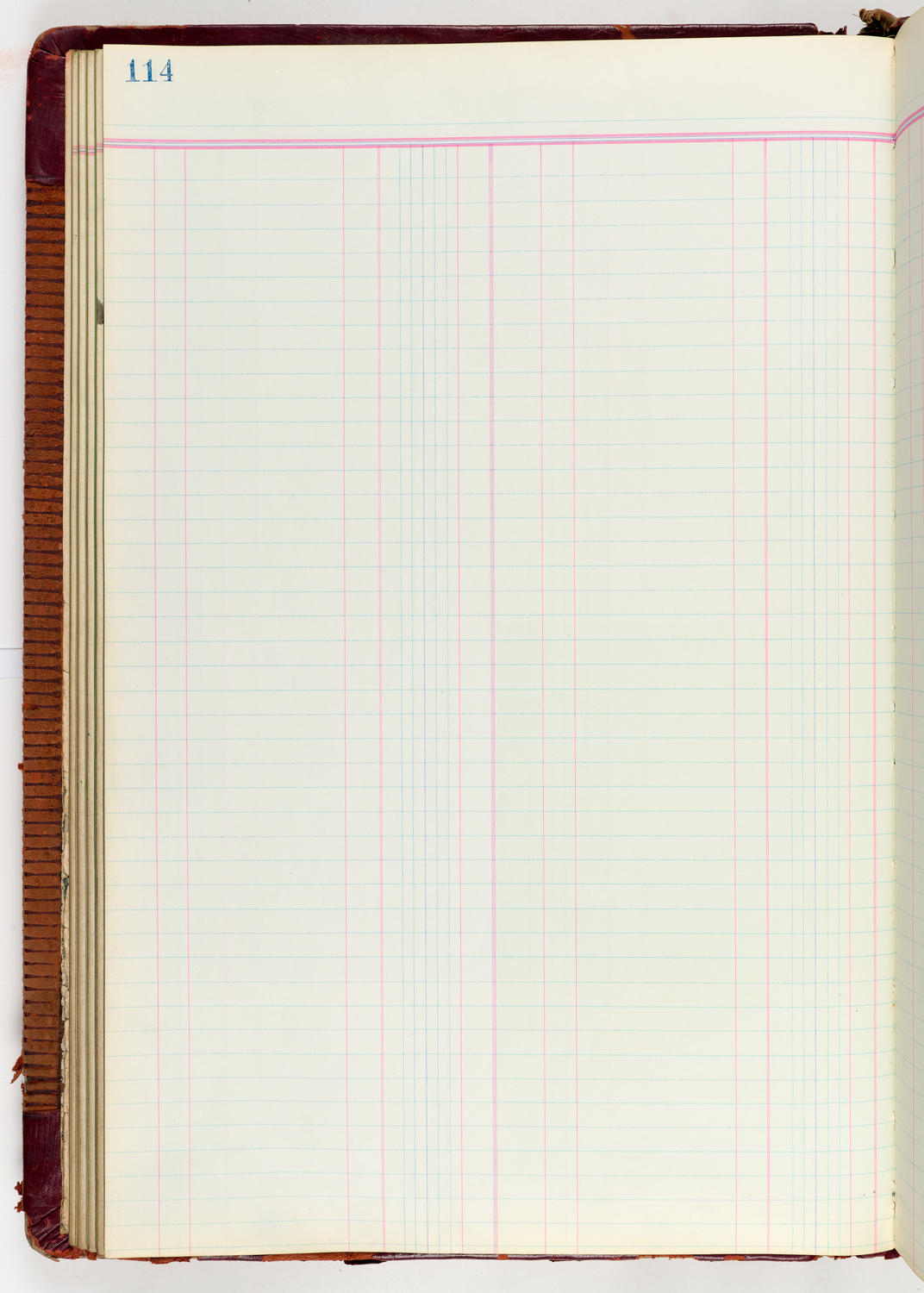 Music Hall Accounting Ledger Journal, volume 6, page 114