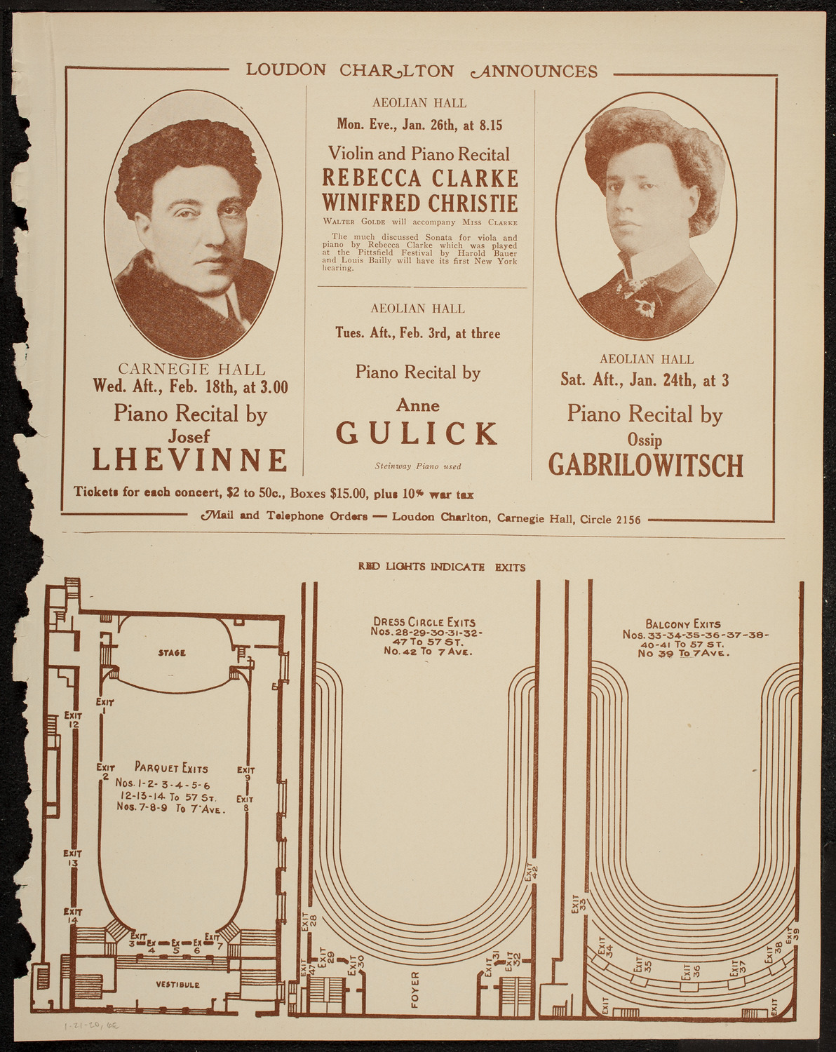 Schola Cantorum of New York, January 21, 1920, program page 11