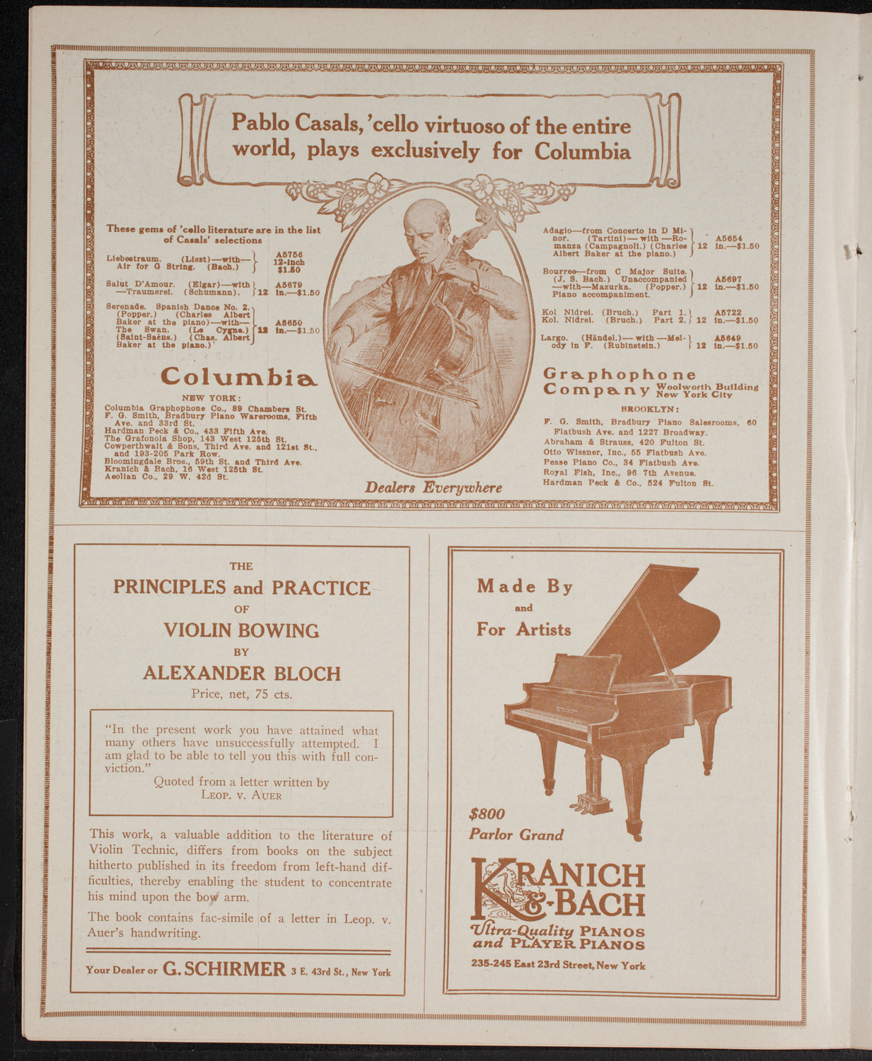 Cantor Seidel Rovner, April 22, 1916, program page 6