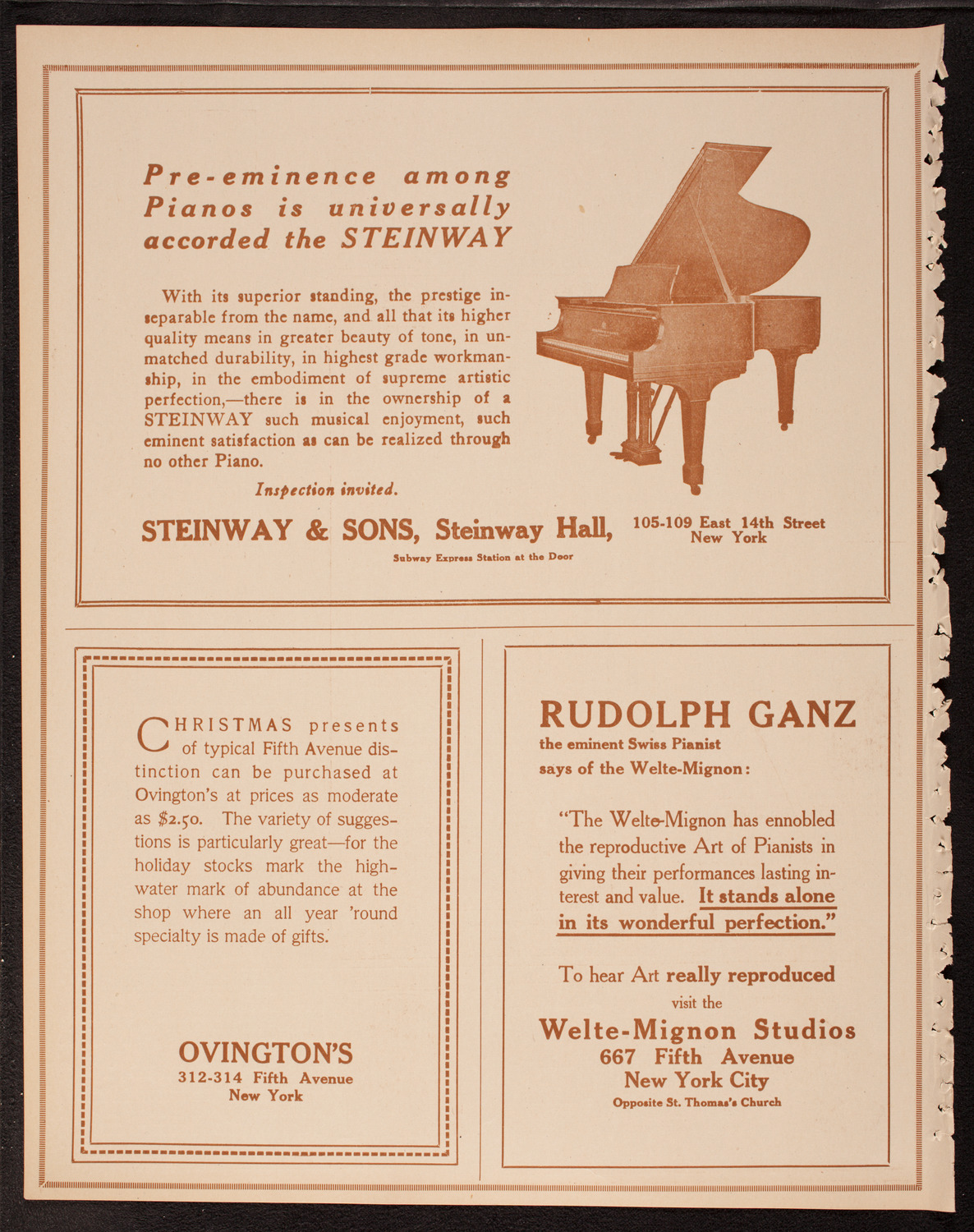 Columbia University Chorus, December 20, 1917, program page 4