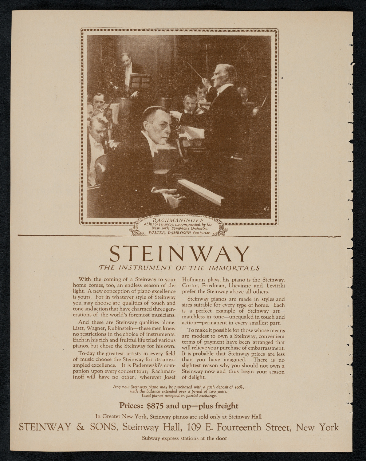 City Symphony Orchestra, February 24, 1923, program page 4