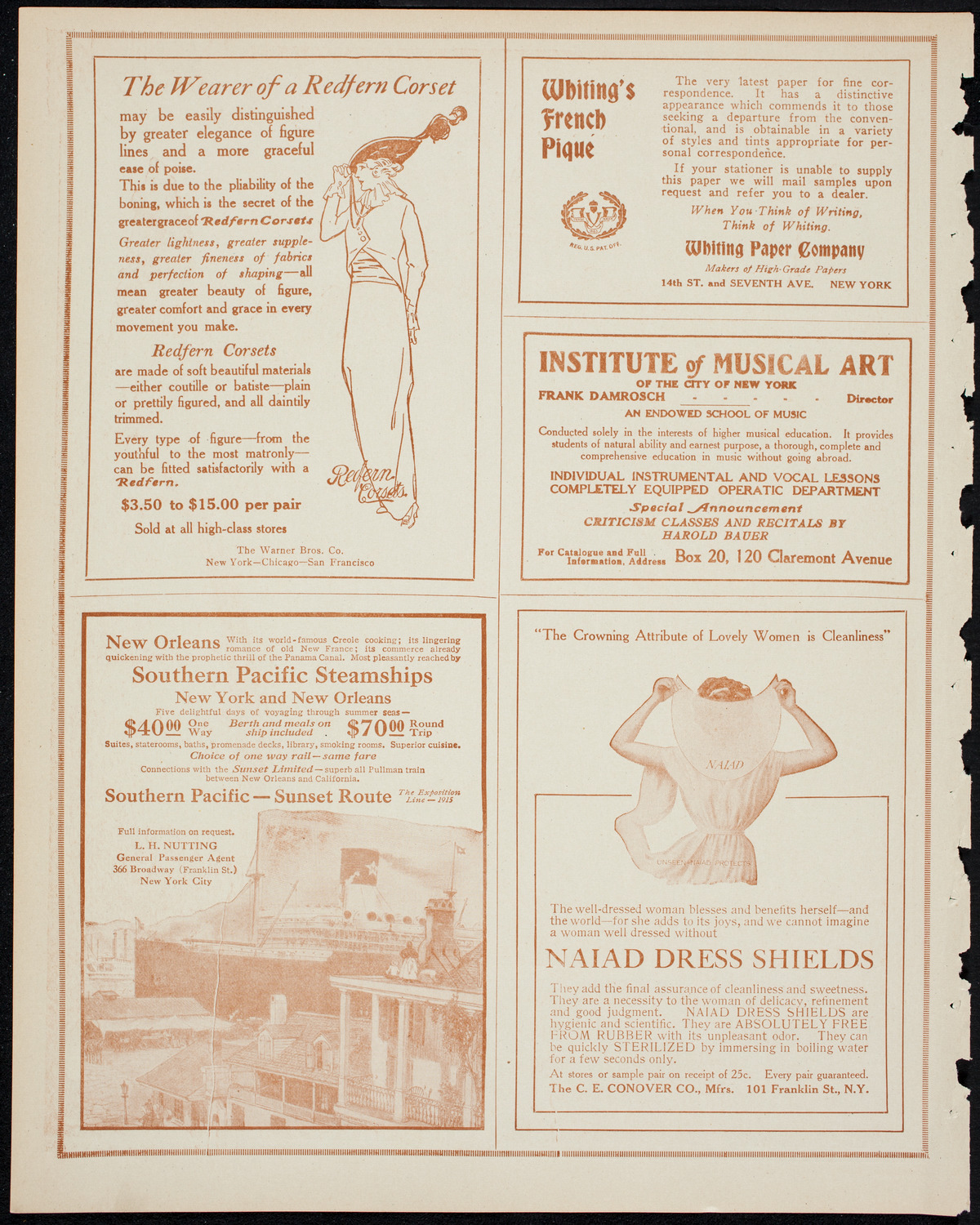 Schola Cantorum of New York, April 1, 1914, program page 2
