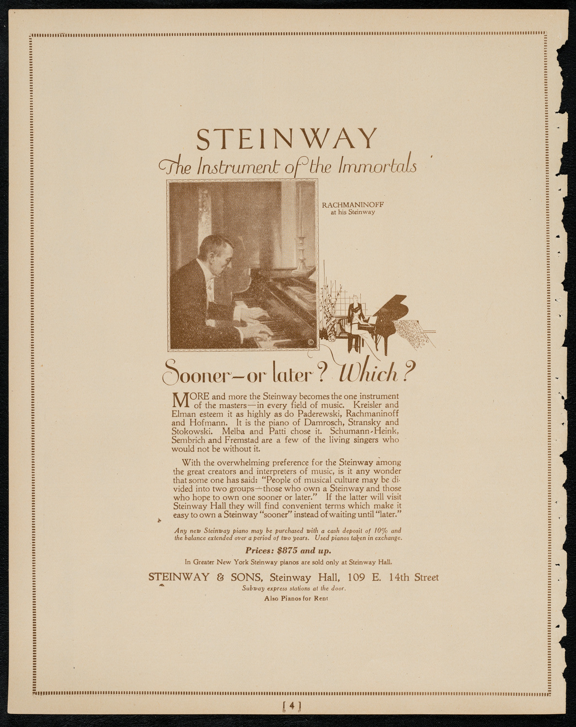 Angelo Guiffrida, Violin, May 28, 1922, program page 4