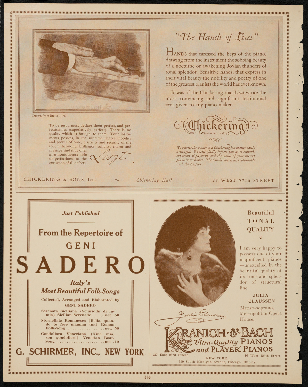 New York Philharmonic Students' Concert, March 18, 1925, program page 6