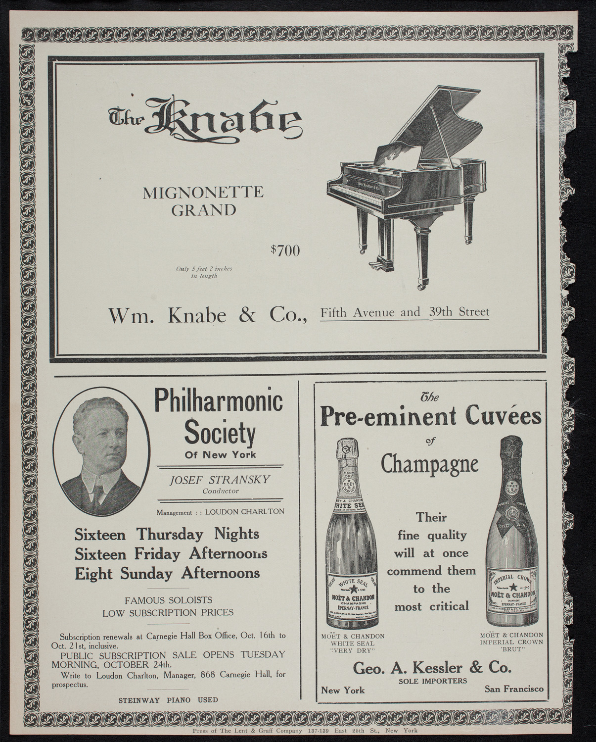 Albert Spalding, Violin, October 21, 1911, program page 12